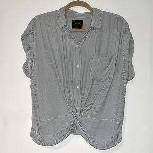 Abercrombie & Fitch Striped Button-Up Shirt